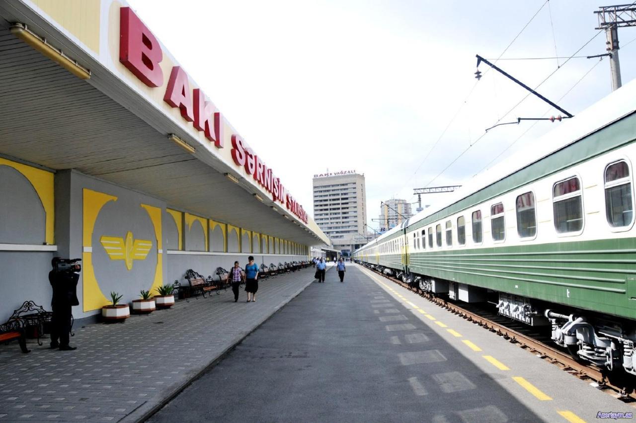 Demir Yol Plaza Hotel Baku Exteriör bild